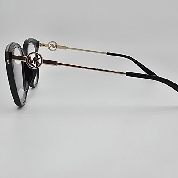 Michael Kors MK4076U 3332 Rome Gloss Black Gold Cat Eye Eyeglasses Frame 54mm - Picture 3 of 12